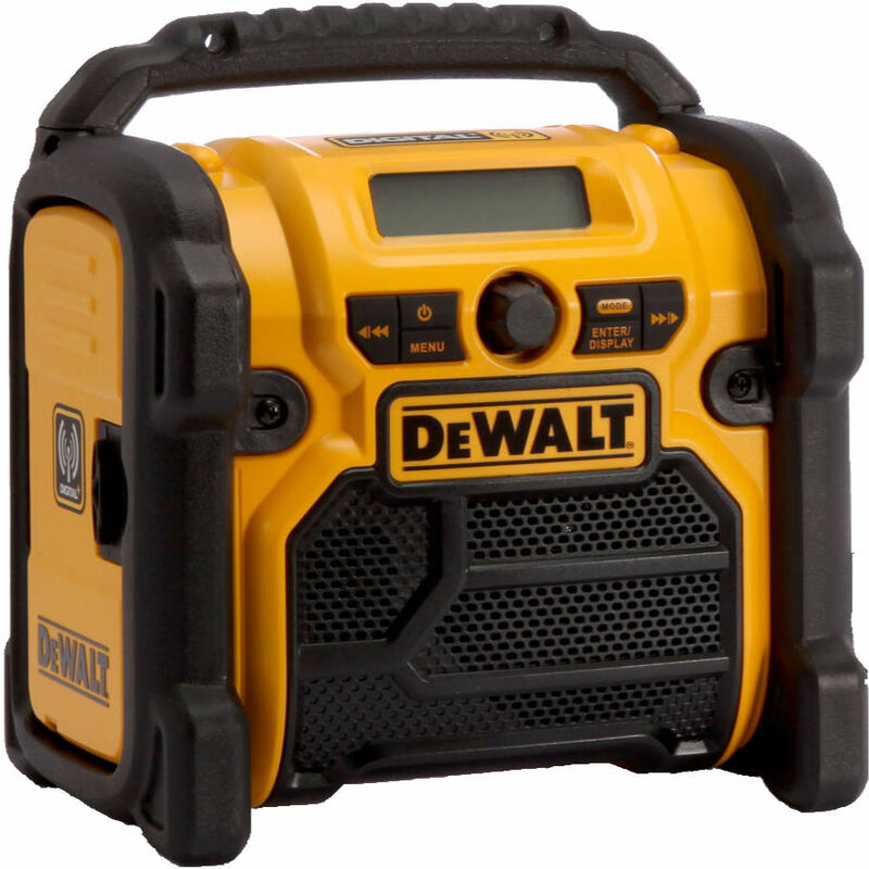 DCR020 Cordless 10.8/14.4/18V xr dab+ Compact Jobsite Radio Body Only - Dewalt