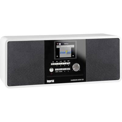 Imperial DABMAN i200CD Internet desk radio DAB+, FM, Internet Bluetooth, DLNA, Wi-Fi, AUX, Internet radio DLNA-compatible White