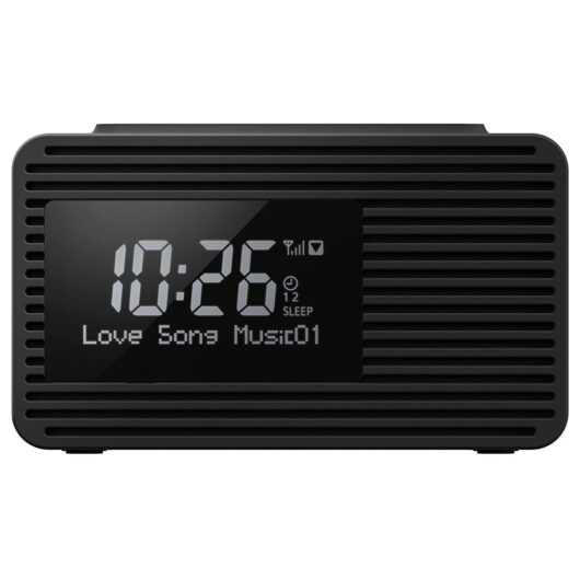 Panasonic RC D8EB K DAB FM Clock Radio in Black Dual Alarm Timer