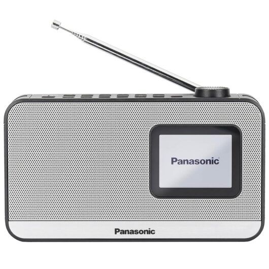 Panasonic RF D15EG K Portable DAB FM Radio with Bluetooth in Black Sil