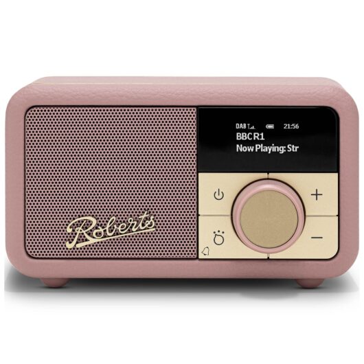 Roberts REVPETITE2DP Revival Petite 2 DAB DAB FM BT Radio in Dusky Pin