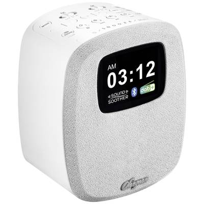 Sangean DCR-83 Desk radio DAB+, FM AUX, Bluetooth, USB Battery charger, Alarm clock White