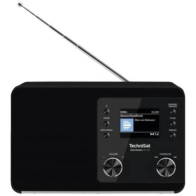 TechniSat DIGITRADIO 307 BT Desk radio DAB, DAB+, FM AUX, Bluetooth Alarm clock Black