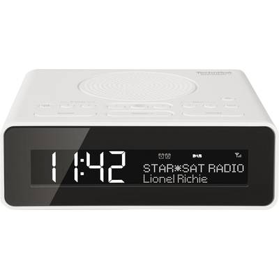 TechniSat DigitRadio 51 Radio alarm clock DAB+, FM AUX White