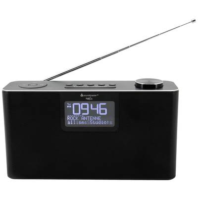 soundmaster DAB700SW Desk radio DAB+, FM Bluetooth, AUX, DAB+, FM, SD, USB Alarm clock, Hands-free Black