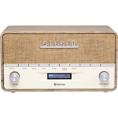 Denver DAB-36LW LIGHT WOOD Desk radio DAB+, FM Wood (matt)