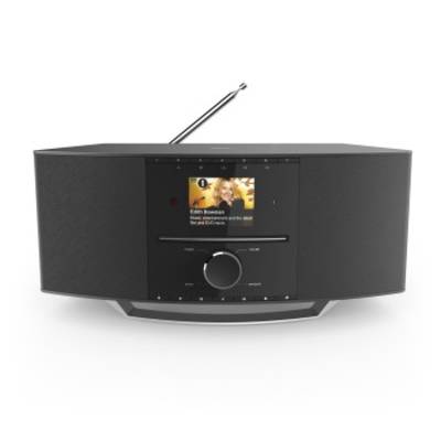 Hama Desk radio Internet, DAB+, DAB, FM Bluetooth, CD, USB, Wi-Fi, Internet radio Black