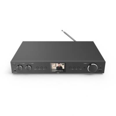 Hama Desk radio Internet, DAB+, DAB, FM Bluetooth, USB, Wi-Fi, Internet radio Black