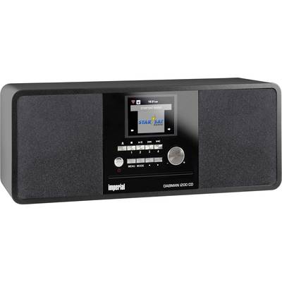 Imperial DABMAN i200CD Internet desk radio DAB+, FM, Internet Bluetooth, DLNA, Wi-Fi, AUX, Internet radio DLNA-compatible Black