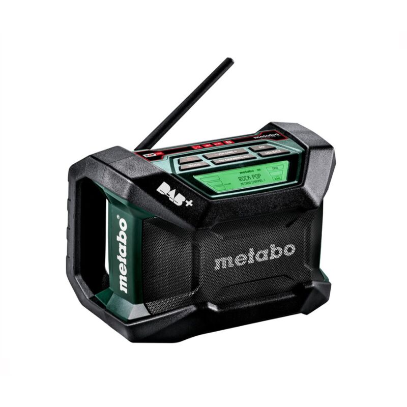 R 12-18 dab+ bt Worksite dab Bluetooth Radio 240V and Cordless Bare Unit - Metabo