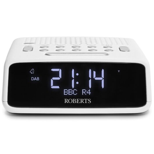 Roberts ORTUSDABW Ortus DAB DAB FM RDS Clock Radio in White