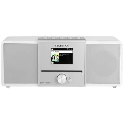 Telestar DIRA S 32i CD Radio CD player DAB+, FM, Internet DLNA, Wi-Fi, USB, CD, Bluetooth, Internet radio Incl. remote control White