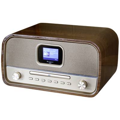 soundmaster DAB970BR1 Desk radio DAB+, FM AUX, Bluetooth, CD, USB Battery charger, Incl. remote control, Alarm clock Brown