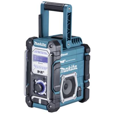 Makita Baustellenradio DMR112 Workplace radio DAB+, FM AUX, Bluetooth, USB splashproof Turquoise, Black