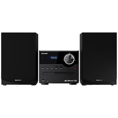 Sharp XL-B517D Audio system Bluetooth, AUX, DAB+, USB, FM, Incl. remote control 45 W Black, Wood