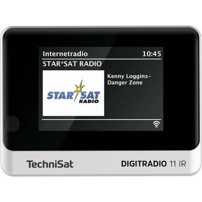 TechniSat DIGITRADIO 11 IR Internet desk radio DAB+, FM, Internet Bluetooth, Internet radio, DAB+, FM, Wi-Fi Incl. remote control, Alarm clock Black/silver