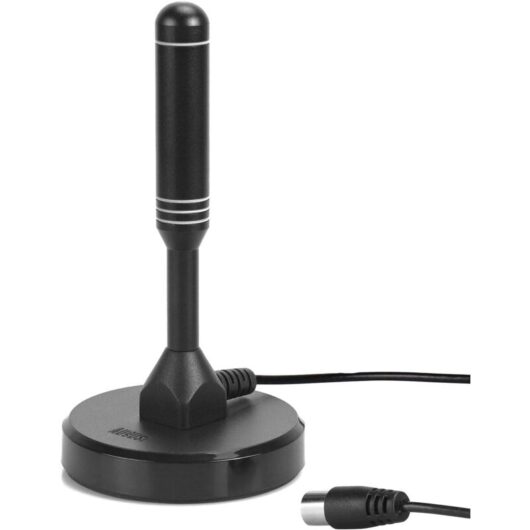 Gotrays - Powerful Indoor tnt hd tv Antenna - August DTA240 - Digital and Digital uhd France, Magnetic, Small, Portable, uhf vhf for Living Room,