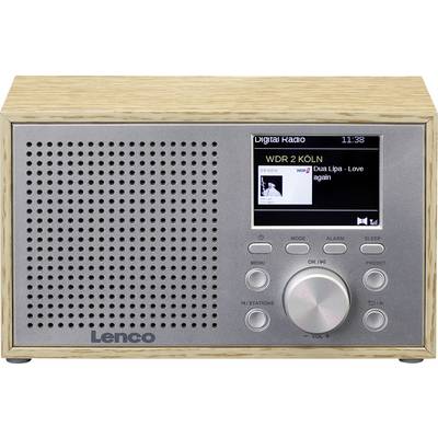 Lenco DAR-017WH - Kompaktes und stilvolles DAB+/FM-Radio mit Bluetooth Desk radio