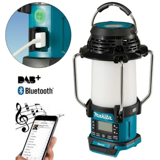 Lxt Digital dab + Site Radio Bluetooth usb Charger Camping Lantern Torch - Makita