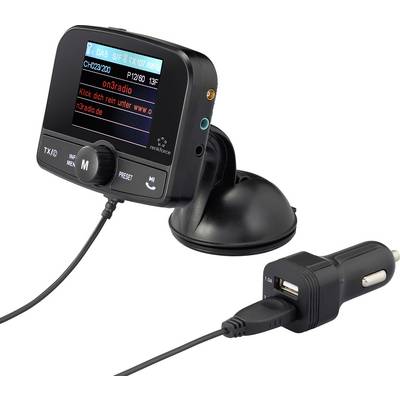 Renkforce RF-CRDAB-100 DAB+ receiver Suction cup , Bluetooth audio streaming