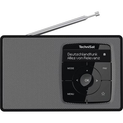 TechniSat DIGITRADIO 2 Desk radio DAB+, FM DAB+, FM, Bluetooth Alarm clock Black/silver