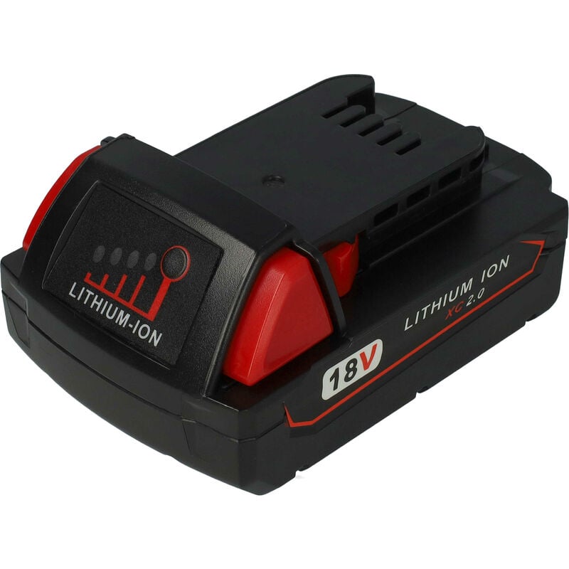 Vhbw - Battery compatible with Milwaukee M18 HSAL-0, HSAL-502B, il, IL-0, jsr, jsr dab+, JSR-0 Power Tools (2000 mAh, Li-ion, 18 v)