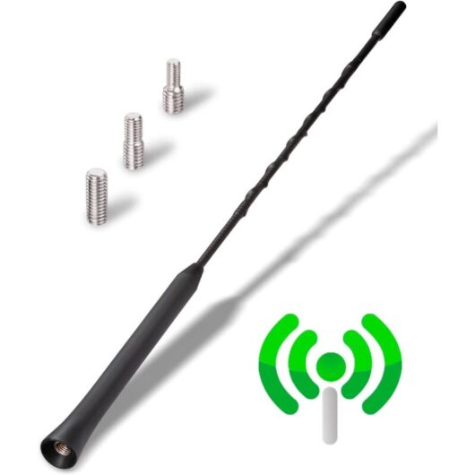 CCYKXA Powerful Car Antenna 28CM - Universal Car Radio Antenna for All Models - Car Radio with High Quality DAB FM Reception