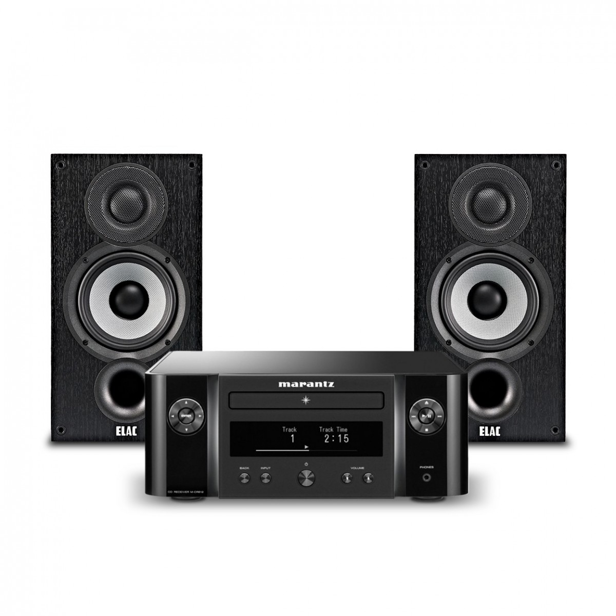 Marantz X M-CR612 & ELAC Debut B5.2 Black Hi-Fi Bundle
