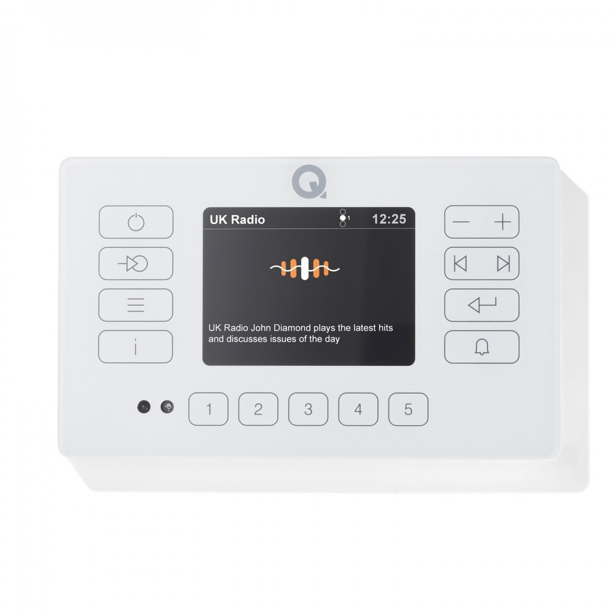 Q Acoustics E120 Bluetooth and DAB/FM Radio Music System, White