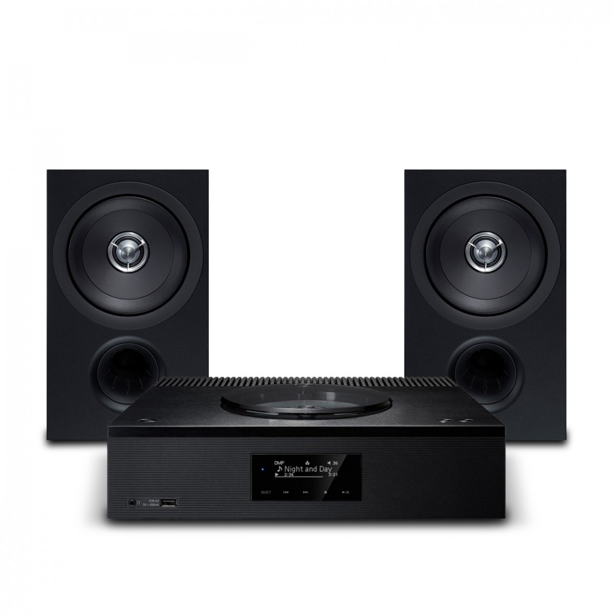 Technics SA-C600 Network CD Receiver and Bookshelf Speakers Black