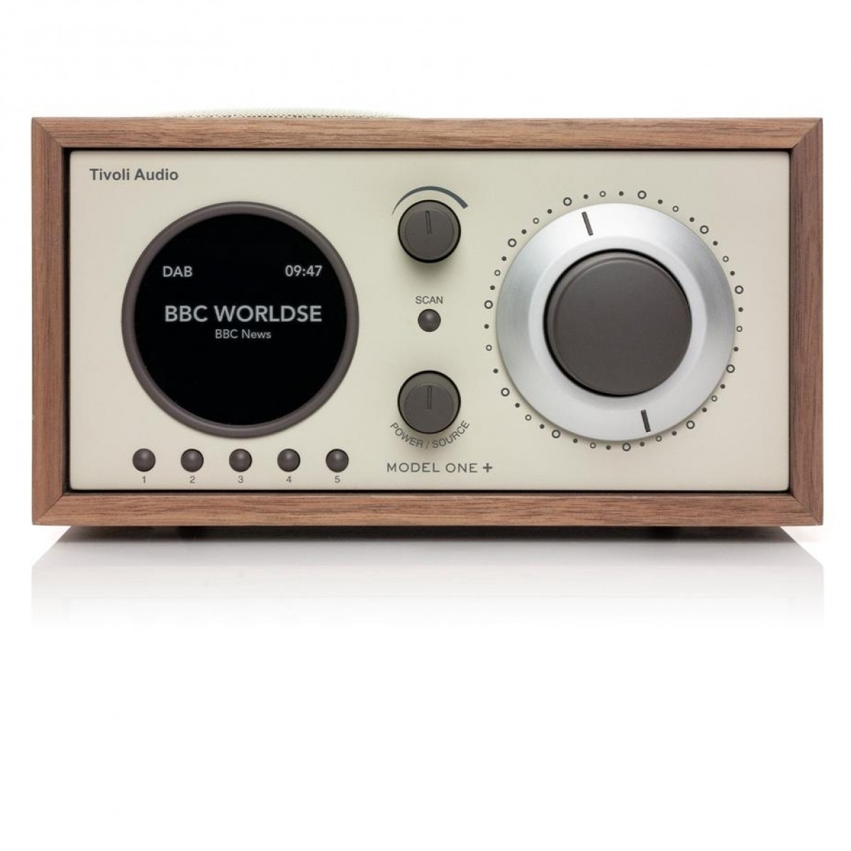 Tivoli Audio Model One+ DAB Radio w/ Bluetooth, Walnut