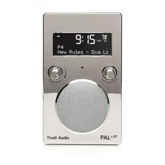 Tivoli Audio Pal+ BT Portable Radio, Chrome