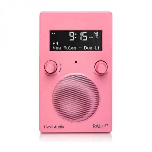 Tivoli Audio Pal+ BT Portable Radio, Pink