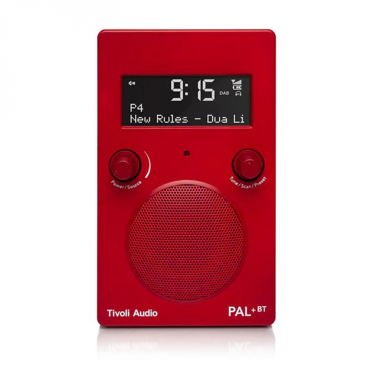 Tivoli Audio Pal+ BT Portable Radio, Red