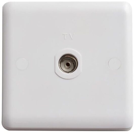 Deta - Vimark VC1264 Single Isolated Co-Axial Outlet DETVC1264