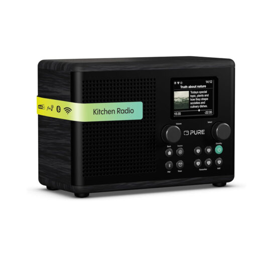 Pure Classic H4i Compact DAB+ FM Internet Radio with Bluetooth - Black