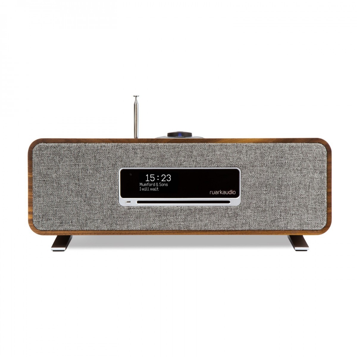 Ruark Audio R3S Wireless Compact Music System, Rich Walnut Veneer
