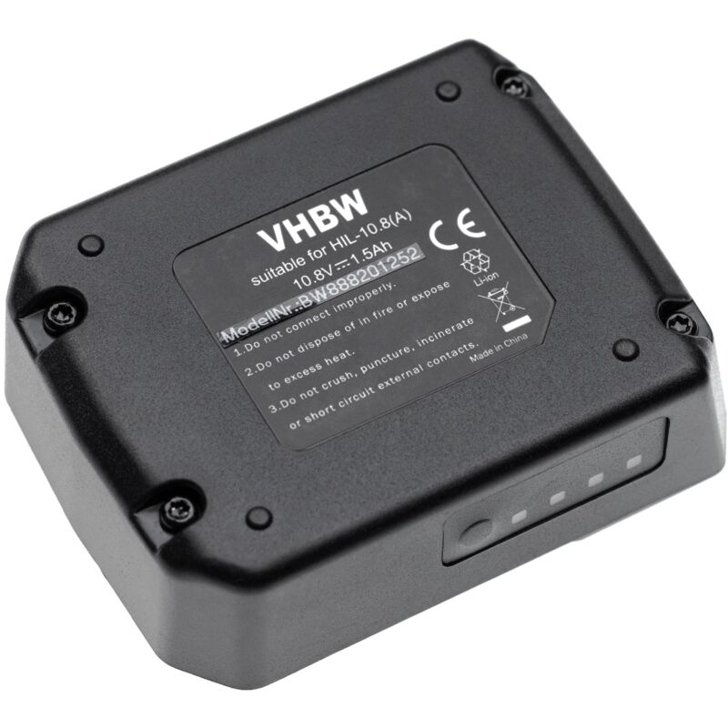 Vhbw - 2x Battery Replacement for Hilti b 12/4.0, b 12/2.6 for Power Tools (1500 mAh, Li-Ion, 10.8 v)
