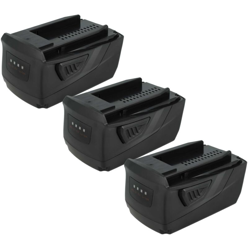 Vhbw - 3x Battery compatible with Hilti sc 70W-A22, rc 4/36-DAB, rt 6-A22, scm 22-A, sb 4-A22, sbt 4-A22 Power Tools (5000 mAh, Li-Ion, 21.6 v)