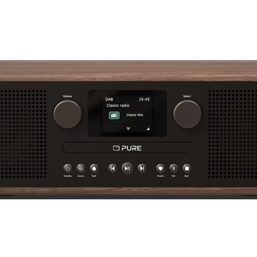 Pure Classic C-D6 DAB+ FM Radio with Bluetooth CD Player Coffee Black
