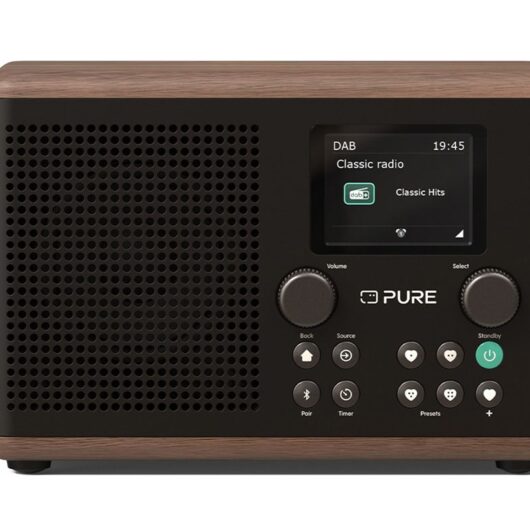 Pure Classic H4 DAB+ FM Portable Digital Radio with Bluetooth Coffee Black