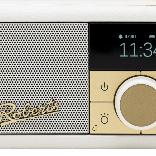 Roberts Revival Petite 2 DAB DAB+ Bluetooth Rechargeable Digital Radio Pastel Cream