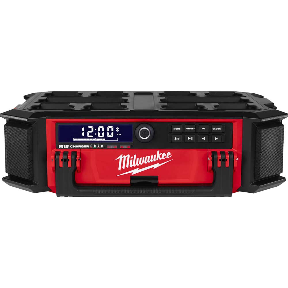Milwaukee M18 PRCDAB+ 18v Cordless Packout Radio and Battery Charger No Batteries No Battery Charger No Case